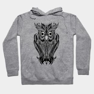 Owl ornamental regal motif decorative design Hoodie